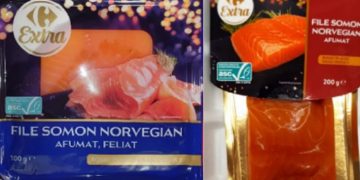 Alertă alimentară.  File de somon, contaminat cu bacteria Listeria, retras de pe rafturile unui hipermarket