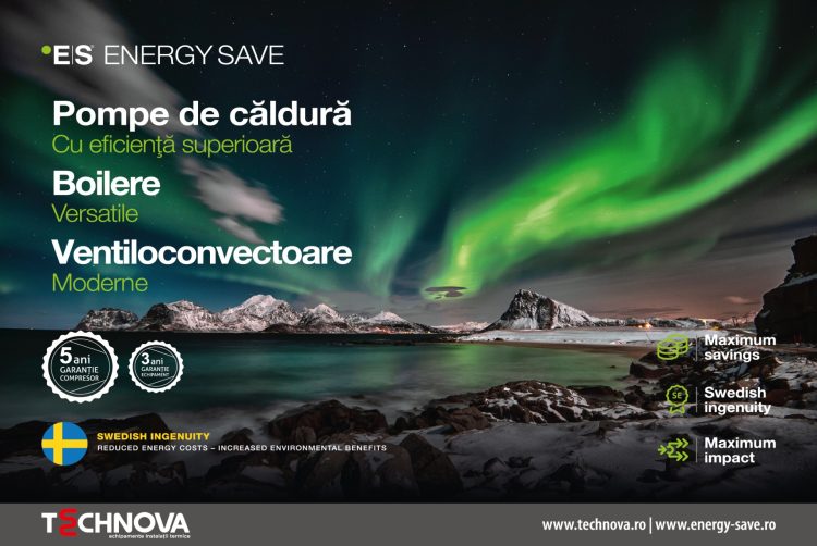 Descoperă avantajele pompei de căldură aer-apă Energy Save în economisirea energiei