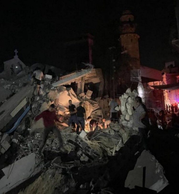 Israelul a lovit o biserică ortodoxă din Gaza: IDF recunosc că ei au tras