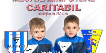 Meci de minifotbal caritabil la Sala Sporturilor ”Lascăr Pană” pentru a sprijini doi copilaşi bolnavi