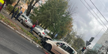 Tamponare pe Bulevardul Decebal din Baia Mare