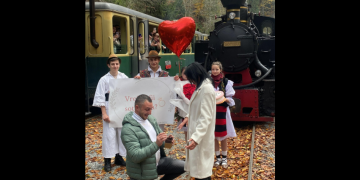 Emoție în sălbăticia de pe Valea Vaserului. Cerere în căsătorie în mijlocul naturii 