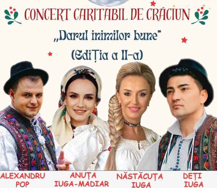 Invitați speciali la concertul caritabil de Crăciun „Darul inimilor bune” de la Săliştea de Sus