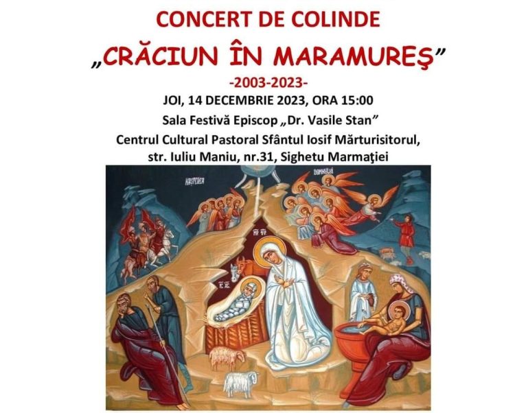 Concert tradițional de colinde „Crăciun în Maramureș”, la Centrul Cultural Pastoral „Sfântul Iosif Mărturisitorul”