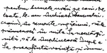 Un extras din ultima dintre scrisorile Episcopului IULIU HOSSU