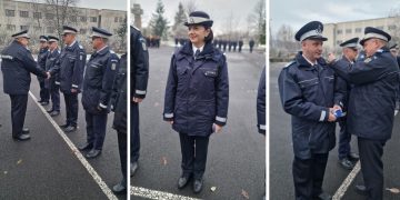Avansare în gradul militar următor a unui ofițer și a unsprezece subofițeri la Jandarmeria Maramureș