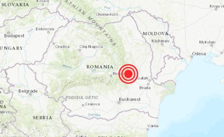Cutremur de 4,7 pe scara Richter, înregistrat luni noaptea în România