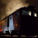 Locomotiva trenului regio care circula pe relația Sighet – Beclean pe Someș a luat foc