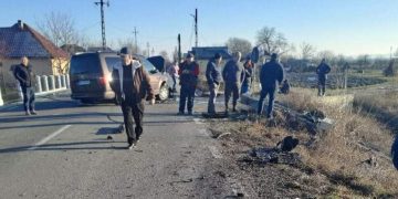 Accident în Hideaga. Trafic blocat