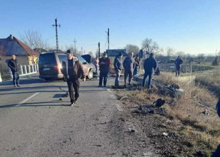 Accident în Hideaga. Trafic blocat