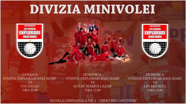 Volei. Turneu în Baia Mare pentru echipa de minivolei