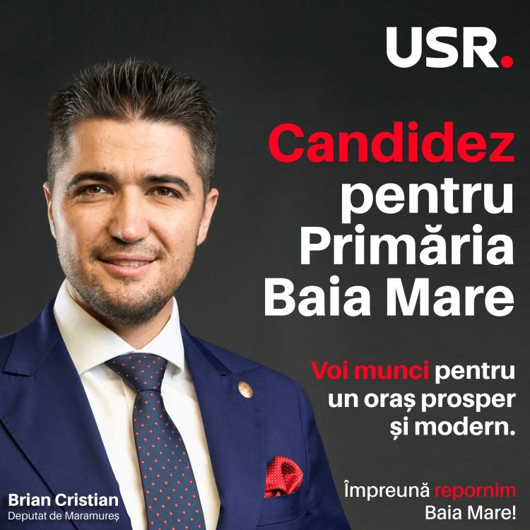 Deputatul Cristian Brian și-a anunțat candidatura pentru Primăria Municipiului Baia Mare
