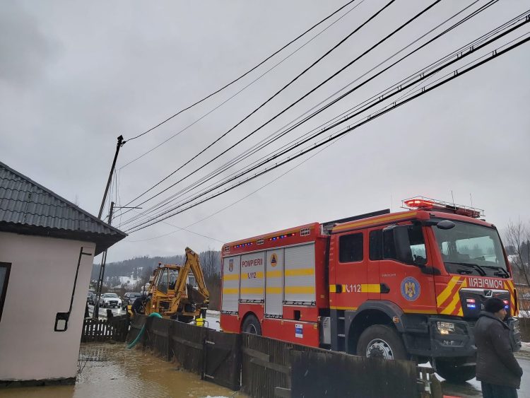 Inundații în mai multe gospodării din Borșa