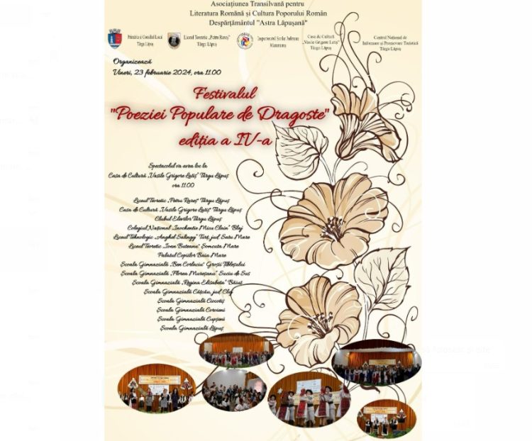 Festivalul ”Poeziei Populare de Dragoste” își deschide porțile pentru a patra oară la Târgul Lăpuș