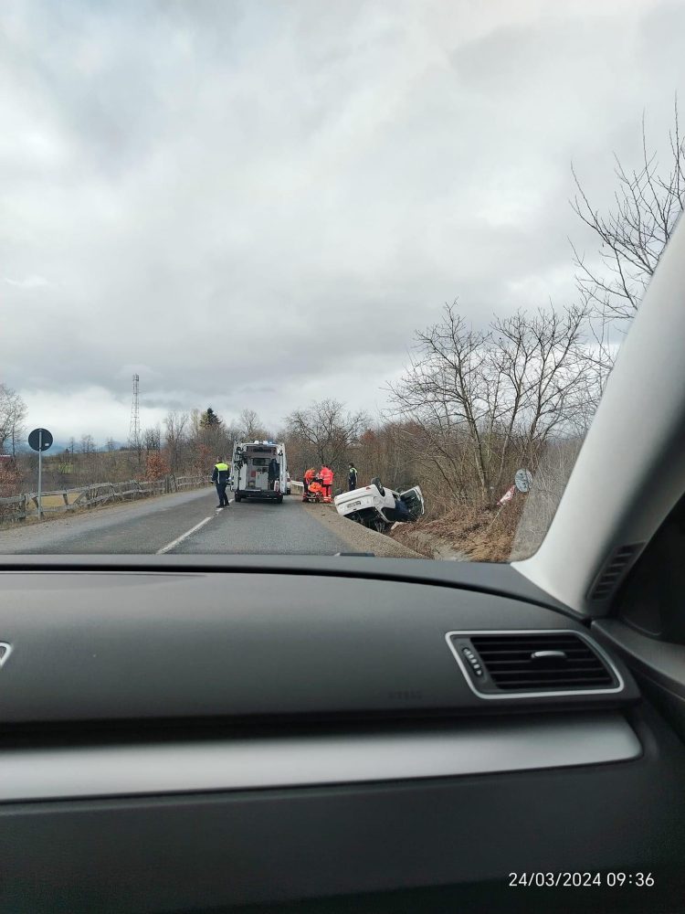 Accident la ieșirea din Ocna Șugătag spre Budești