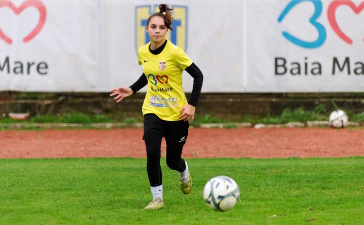 Cândea Andreea, jucătoarea ACS Fotbal Feminin Baia Mare, convocată în Echipa Națională U15