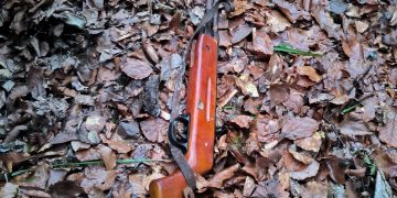 O armă neletală a fost găsită de polițiști într-o zonă împădurită de pe raza localității Bistra