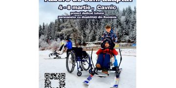 Cea de-a șaptea tabără de schi adaptat persoanelor cu dizabilități va avea loc între 4 și 8 martie, la Cavnic