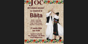 Tradiție și muzică se întâlnesc la „Lăsatul secului cu coșarcă” în Băița Tăuții-Măgherăuș
