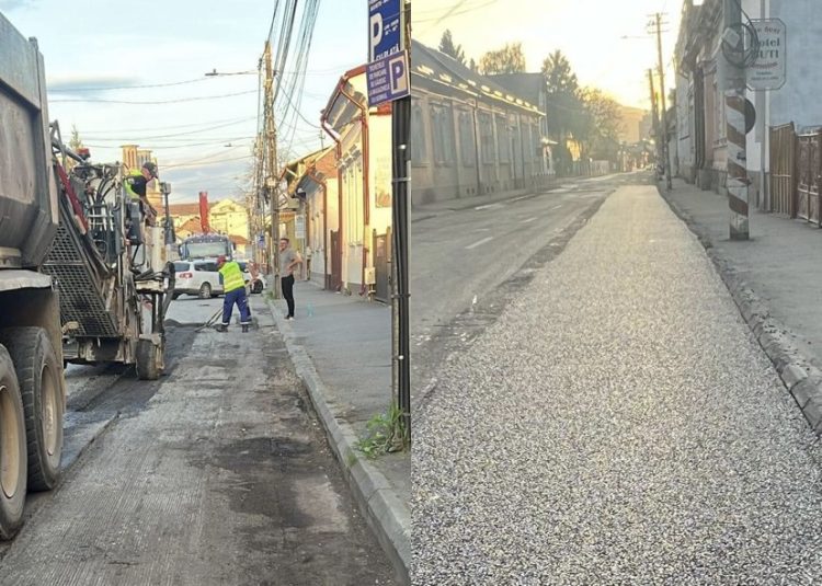 Lucrările de reparații în plină desfășurare în Sighetu Marmației