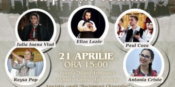 La Biserica “Sfinții Arhangheli Mihail și Gavril” din Buciumi va avea loc Concertul Pascal “La porțile cerului”
