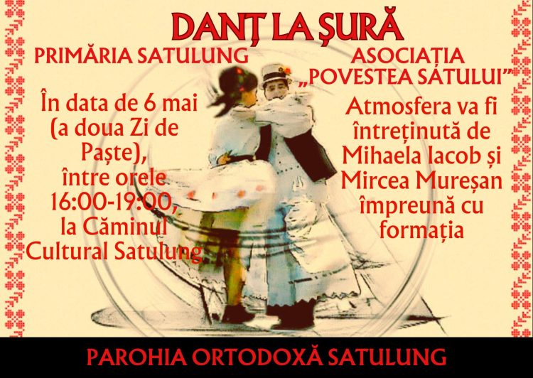 „Danț la șură” în Satulung, a doua zi de Paști