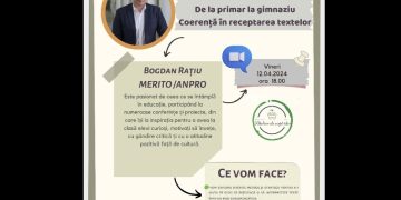 Atelier online: ,,De la primar la gimnaziu – coerență în receptarea textelor”