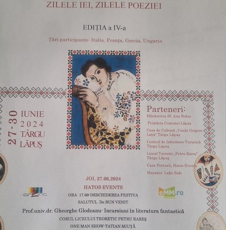 TÂRGU LĂPUȘ: O nouă ediție a „Zilele Iei, Zilele Poeziei”