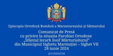 Episcopia Ortodoxă a Maramureşului şi Sătmarului, despre situația Parohiei Ortodoxe „Sfântul Ierarh Iosif Mărturisitorul” din Sighetu Marmației