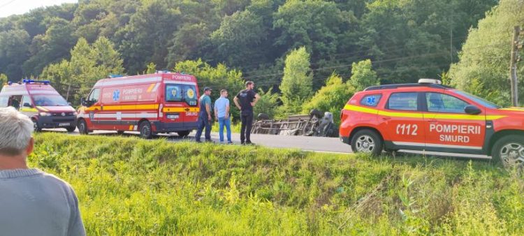Şase persoane au fost rănite în urma unui grav accident rutier în Sălaj. A fost activat Planul Roşu de Intervenţie