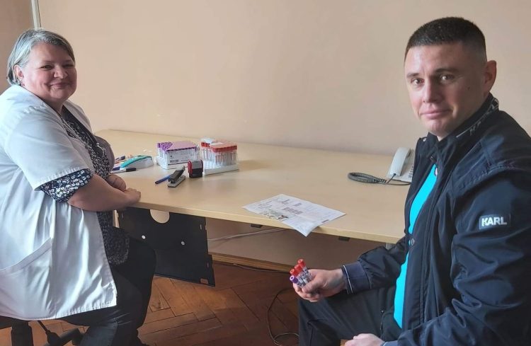 Polițiștii maramureșeni au donat sânge. Agent șef Tirean Cosmin are la activ 37 de donări