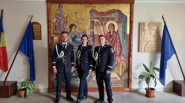 Trei absolvenți ai Academiei de Poliție „Alexandru Ioan Cuza” au devenit polițiști în cadrul IPJ Maramureș