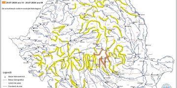AVERTIZARE HIDROLOGICĂ. Cod galben pe Vişeu, şi Lăpuş
