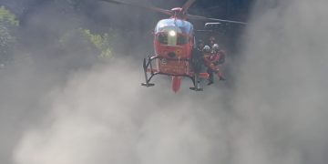 Imagini de la extragerea din prăpastie a ucraineanului de 31 de ani