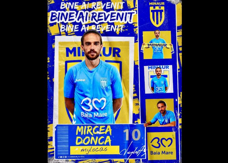Bine ai revenit acasă, Mircea Donca! Mijlocașul a semnat cu CS Minaur