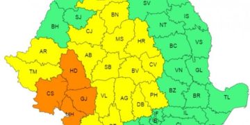 COD GALBEN de instabilitate atmosferică temporar accentuată în Maramureş până mâine dimineaţă