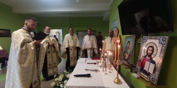 Taina Sfântului Maslu, la Spitalul de Boli Infecțioase și Psihiatrie