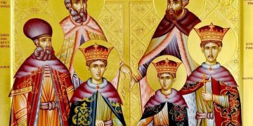 Pomenirea Sfinților Martiri Brâncoveni: Voievodul Constantin cu cei patru fii ai săi: Constantin, Ştefan, Radu şi Matei, şi sfetnicul Ianache