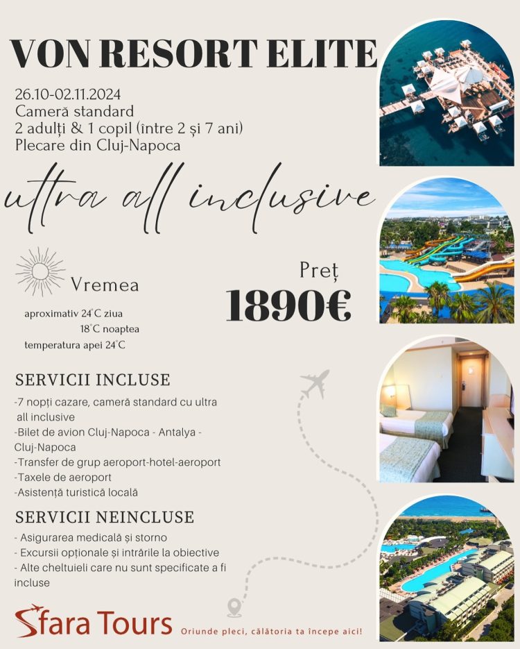 Descoperă farmecul toamnei în Antalya. Sfara Tours te așteaptă cu oferte speciale și tot confortul de care ai nevoie pentru o vacanță de neuitat!