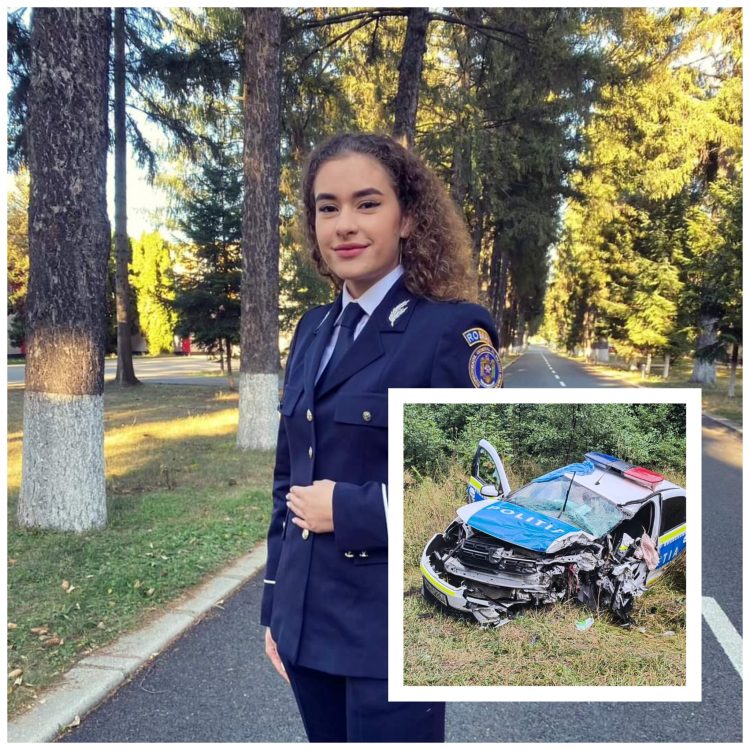 Roberta a fost în ultima misiune. Tânără polițistă a decedat într-un groaznic accident rutier