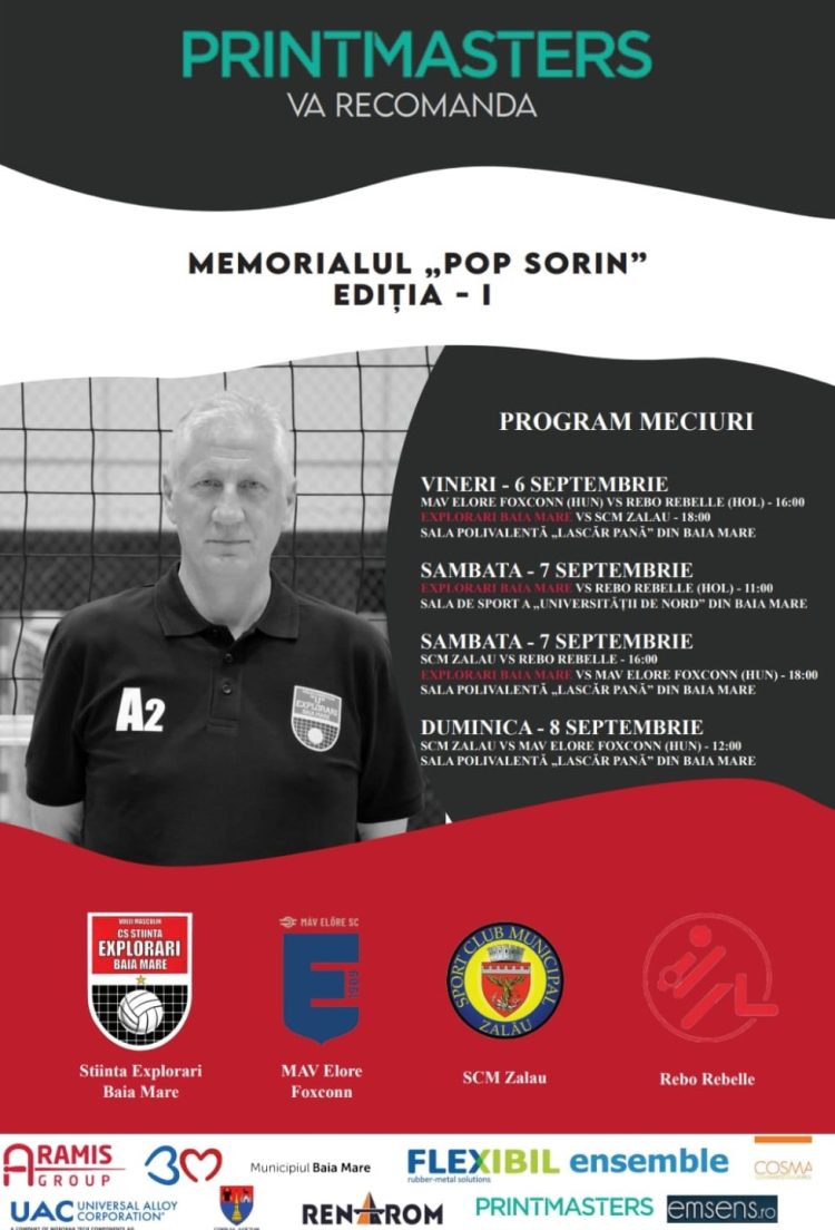 Debutează prima ediție a Memorialului „Sorin Pop”