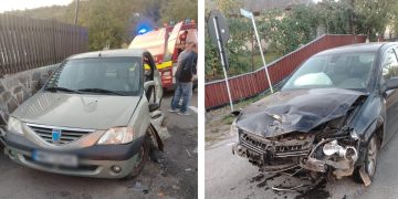 Accident rutier la Coaş. Două persoane rănite – foto