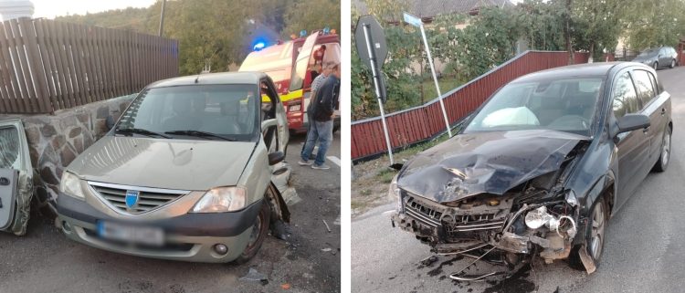 Accident rutier la Coaş. Două persoane rănite – foto