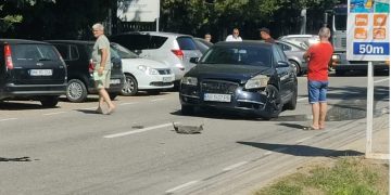 Accident rutier în Ocna Sugatag. Implicat un autoturism înmatriculat în Ucraina – foto