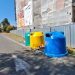 Igluuri pentru deșeurile reciclabile amplasate pe trotuar, în Baia Mare