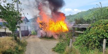 Anunț umanitar! O familie cu 9 copii din Cavnic a rămas pe drumuri în urma unui incendiu