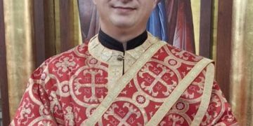 Liturghie arhierească în Parohia „Sfânta Maria” din Baia Mare. Diaconul Nagy Csongor, ridicat la treapta preoţiei