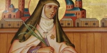 Astăzi catolicii o venerează pe Sf. Tereza Benedicta a Crucii, patroană a Europei