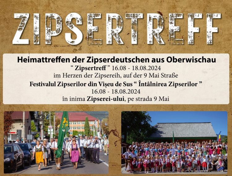În weekend-ul 16-18 august are loc „Întâlnirea Zipserilor” din Vișeu de Sus