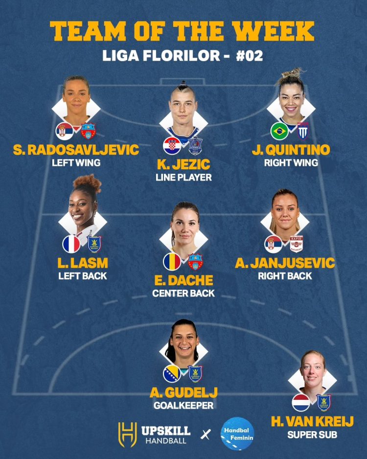 Jessica Quintino de la CS Minaur, în echipa ideală a etapei a doua a Ligii Florilor